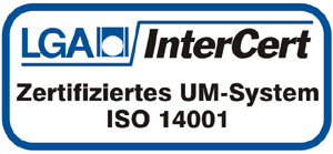 Zertifiziertes UM-System ISO 14001